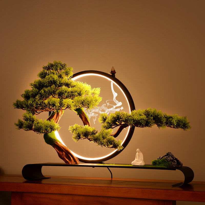 Zen Circle Bonsai Lamp